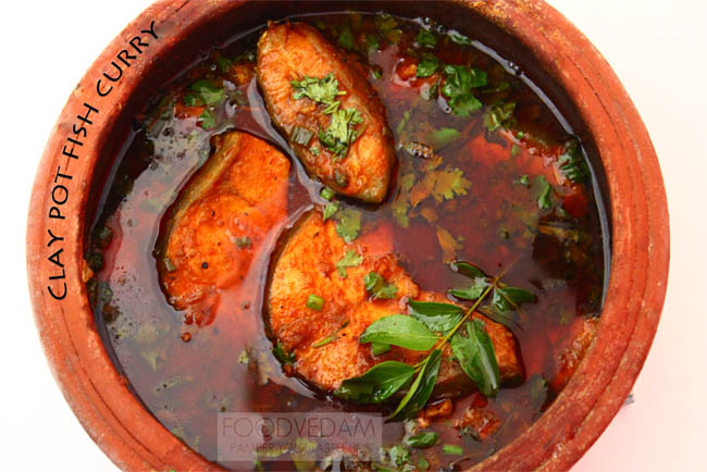 Clay pot fish curry
