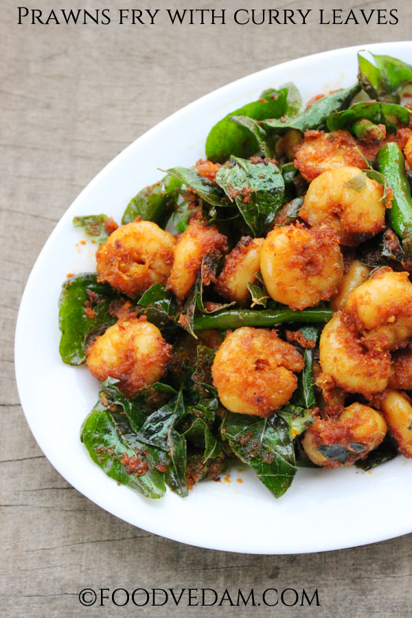 prawns fry with curry leaves