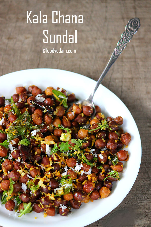 Kala chana sundal recipe