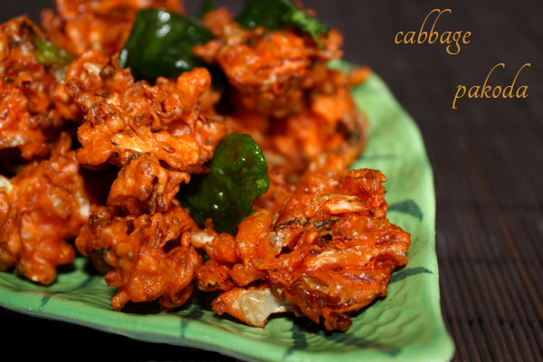 cabbage pakoda recipe